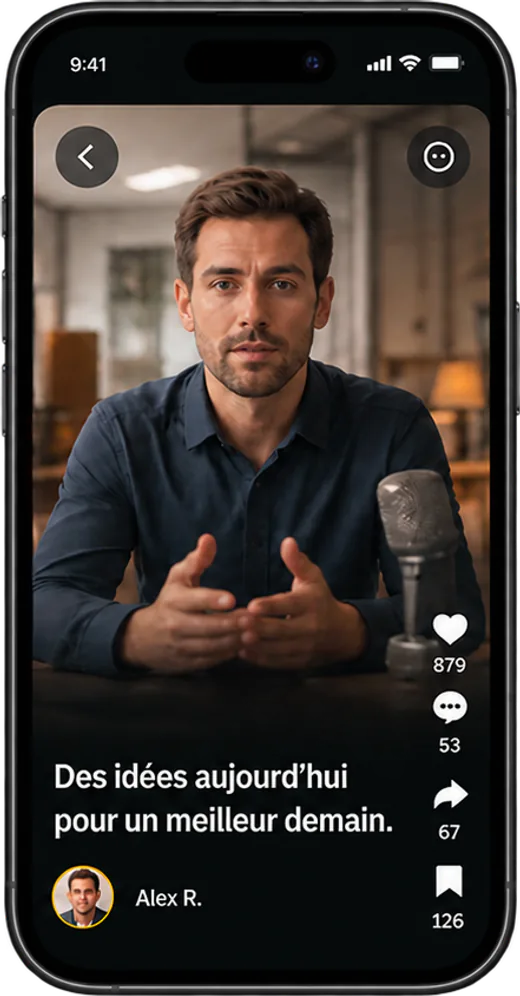 Lecture d’une vidéo courte dans l’application